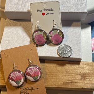 Handmade Cabochon earrings